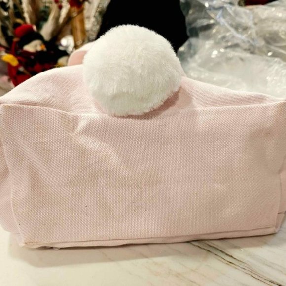 New Hello Kitty Kitty With Rabbit Ear Canvas Pink Lunch Tote - Picture 9 of 9